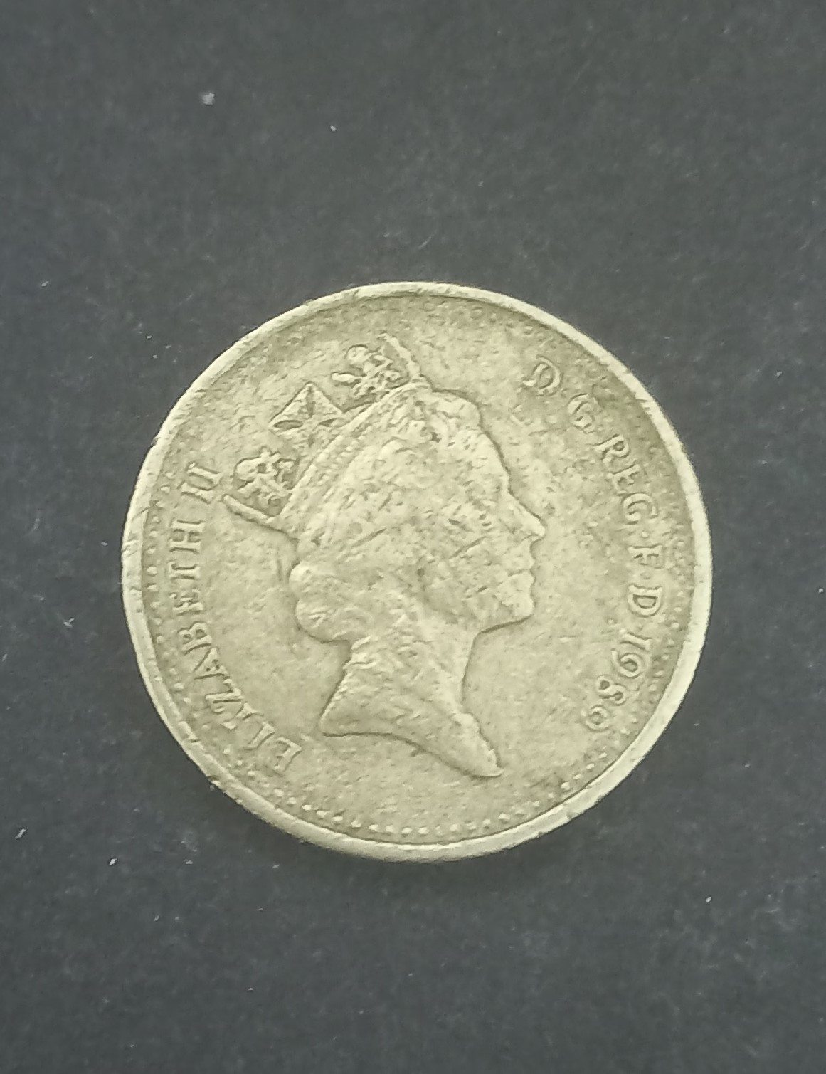 UK 1989 1 Pound Queen Elizabeth II
