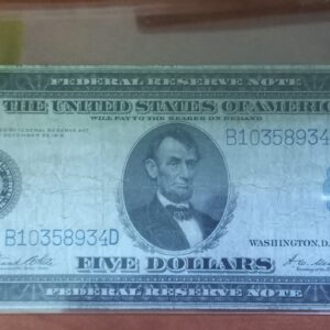 1914 $5, New York City Federal Reserve Large Banknote