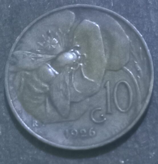 Rare 1926 Italy Coin 10 Centesimi