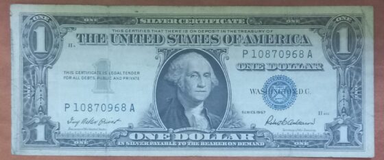 1957 US 1 Dollar Blue Seal