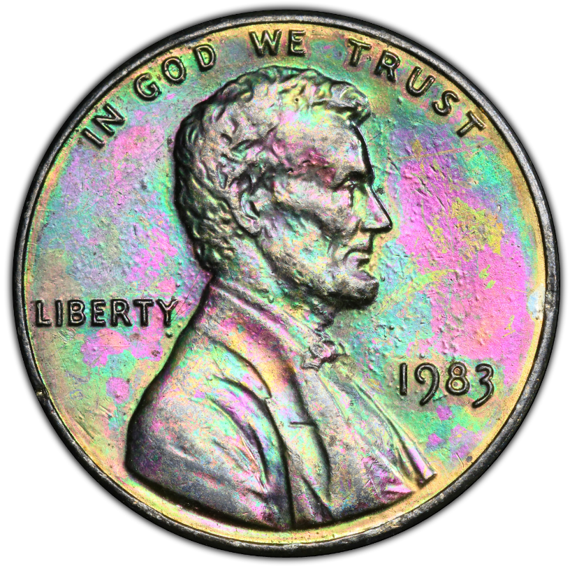 1983 Rainbow Lincoln Cent