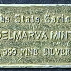 Vintage California State Series “Gold Rush” Style 1 oz .999 Fine Silver Art Bar – Delmarva Mint