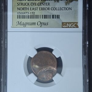 NGC Lincoln Cent Mint Error – Massive Off-Center Strike